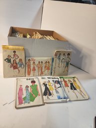 #7 Banker Box Full Of Vintage 1950's-1970's Patterns