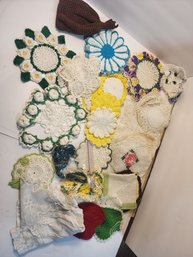 #40 Lot Of Vintage Linens And Doilies
