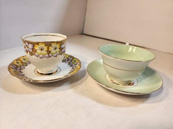 #52 2 Pretty Vintage Teacups