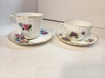 #54 2 More Pretty Teacup And Saucers