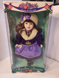 #73 Purple Victorian Season's Doll New In Box