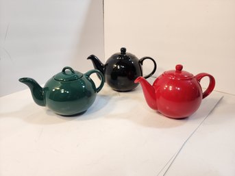 #97 3 Colorful Tea Pots