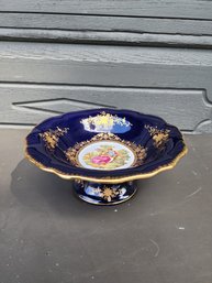 #104 Stunning French Fragonard Pedestal Bowl