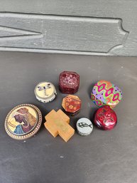 #126 Lot Of Small Trinket Boxes From Around The World