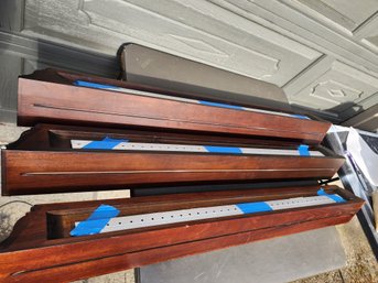 #153  Set Of 3 Wood Shelf Units