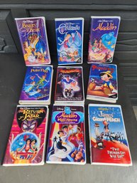 #171 Lot Of 9 Vintage Disney Vcr Movies