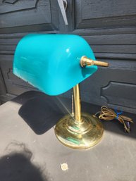 #183 Bankers Vintage Table Lamp