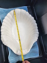 #203 Large And Beautiful Porcelain Shell Bowl