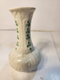 #233 Belleek 6 Inch Antique Vase
