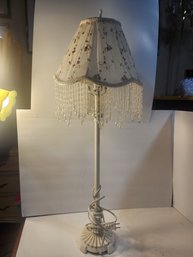 #237 Shabby Chic Adorable Lamp With Pretty Shade