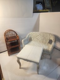 #243 Lot Of Vintage Doll Furniture Will Fit American Girl Dolls