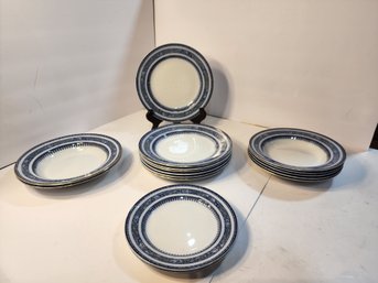 #58 Lasol Ware Ormonde England Keeling And Co. Set Of 5 Vintage/antique Dessert Plates