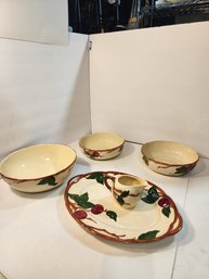 #88 Franciscan Appleware Serving Pieces