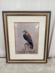 #37EM MARY OSTERDAY  HAWK SIGNED PRINT 1/10  15X18
