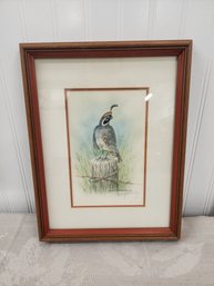 #40EM  MARY OSTERDAYSIGNED PRINT OF PARTRIDGE