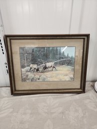 #42EM LIMITED EDITION MEL DOBSON PRINT 44/500 'CHALLENGE ANSWERED'
