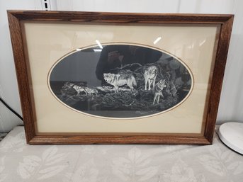 #52EM LIMITED EDITION PRINT BY MEL DOBSON 'BROTHERS' 34/350 35X28