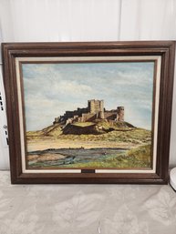 #57EM BAMBURG CASTLE BY SID WORRINGHAM ORIGINAL OIL PAINTING