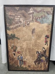 #108 ASIAN PRINT ONE IN A SET OF 3  MEMORY OF KYOTO BY AUGUSTINE BY ETHAN ALLEN