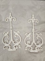 #28 2 METAL SWIRL HARDWARE SCROLLS