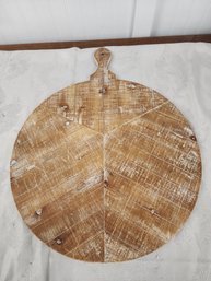 #71 LARGE ROUND CHARCUTERIE BOARD NEW