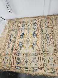 #72 EQUINE FRINGED TAPESTRY TABLE CLOTH