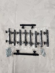 #86 10 BLACK 3.5' CENTERS DRAWER PULLS NEW