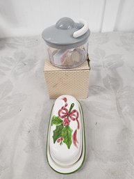 #96  NEW FOOD SLICER AND BUTTER DISH