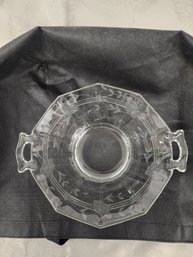 #104  VINTAGE CRYSTAL LACE BOWL