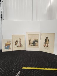 219 SET OF FOLIO CARACATURES FROM 1801