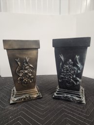 #243  Ornate Flared Decorative Pedestal Set