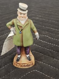 #249 German Porcelain Charles Dickens Character Mr. Micawber