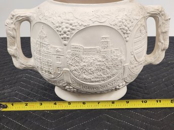 #252 German Bisque Ornate Vessel