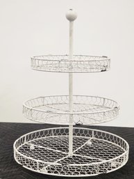#251 3 Tier Chicken Wire Organizer Basket