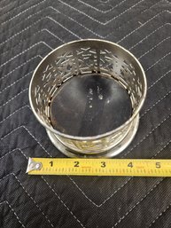 #271 Ornate Filigree Wine Bottle Coaster