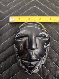 #273 African Mask Trinket Dish