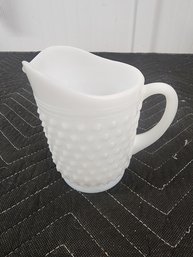 #122 MILK GLASS VINTAGE PITCHER