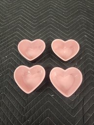 #161 SET OF 4 HEART SHAPED RAMIKINS
