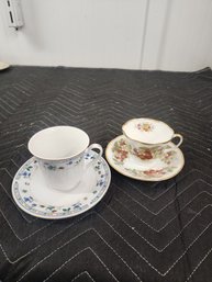 #172 ROYAL MINSTER AND TRUELY TASTEFUL  TEACUPS