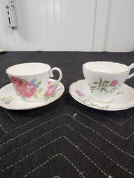 #173 ROYAL STEWART ADN REGENCY TEACUPS AND SAUCERS