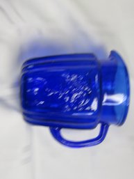 #18-2 COBALT BULE ONE QUART VINTAGE ANTIQUE PITCHER