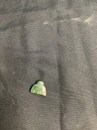 #4-1 ANTIQUE HAND CARVED JADE BUDA PENDANT