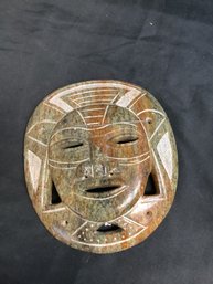 #4-5 VINTAGE CARVED STONE MASK