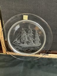 LALIQUE CRYSTAL PLATE DECOR