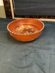 #5-2  ORANGE CARNIVAL GLASS