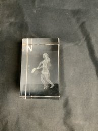 #5-5 LASER ETCHED GLASS PAPERWEIGHT