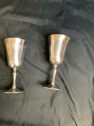#7-1 DEUBERTI WINE SILVER PLATE GOBLETS