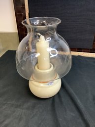 #9-8 NORITAKI CANDLE HOLDER WITH HURRICANE GLOBE