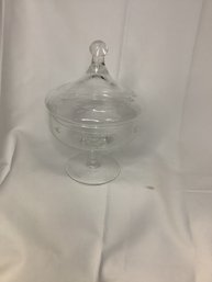 #66 PRINCESS HOUSE ETCHED CRYSTAL APOTHECARY JAR CANDY DISH