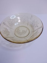 #12 VINTAGE FEDERAL TOPAZ DEPRESSION SERVING BOWL